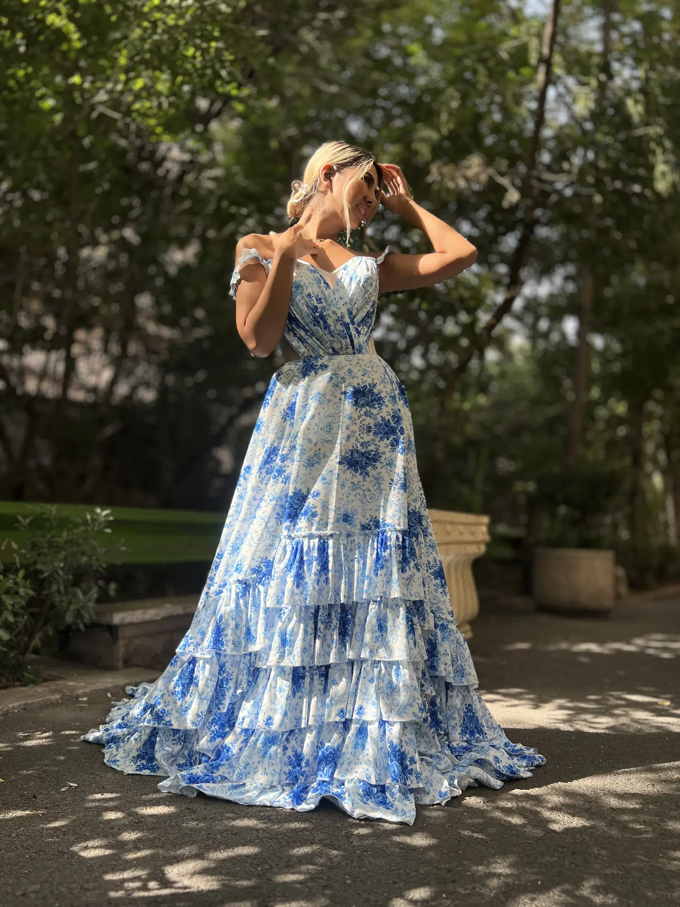 Azure Bloom Formal Dress Image