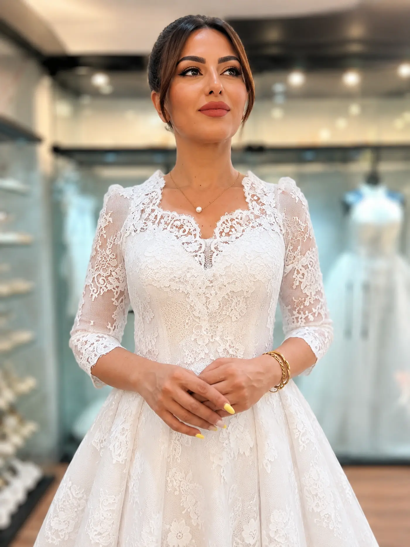 Civil Wedding Dress | Pearl-Magnolia — Queen Land — View Details