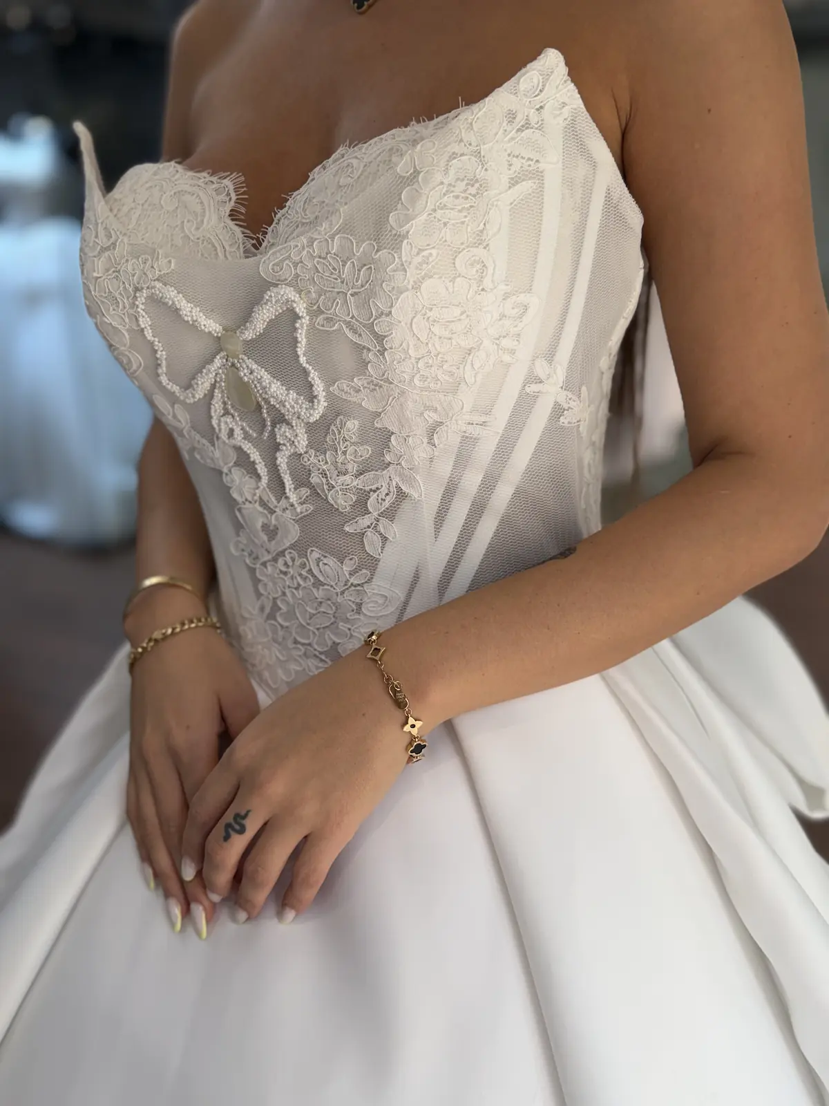 Bridal Dress | White-Grandelle Image — 3